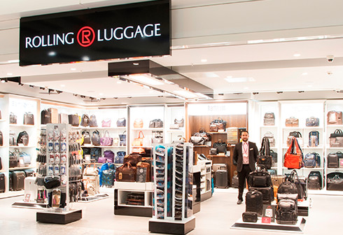 rolling luggage shop